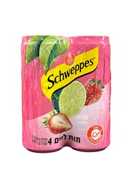 שוופס תות ליים 330 מ"ל 4 יחידות