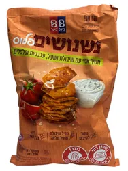 נשנושים פלוס חטיף אפוי עם שיבולת שועל עגבניות ופלפלים 200 גרם