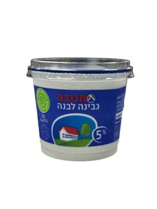 גבינה לבנה תנובה 5% 250 גרם