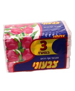 טישו צבעוני מארז שלישייה