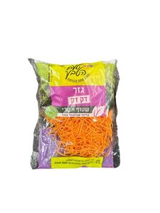 גזר דק דק שטוף חתוך