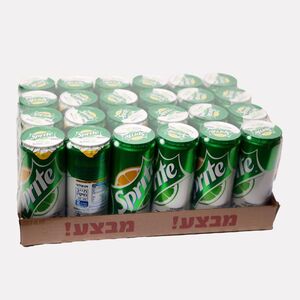 ספרייט זירו ארגז 24 פחיות 330 מל