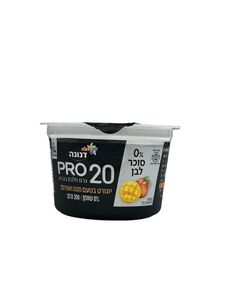 דנונה פרו 20 גרם חלבון בטעם מנגו ואפרסק 0% ללא סוכר 200 גרם