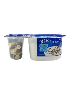 יוגורט דנונה קראנץ קורנפלקס בשוקולד חלב ולבן