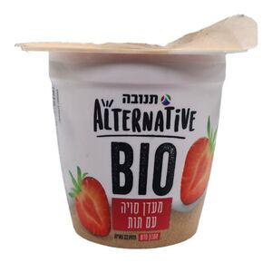 מעדן סויה בטעם תות 150 גרם