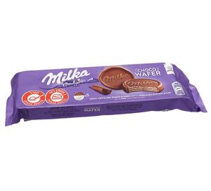מילקה עוגיות וופל שוקולד מצופה 180 גרם