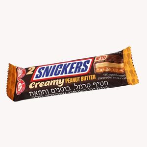 חטיף סניקרס קרמל בוטנים וחמאת בוטנים