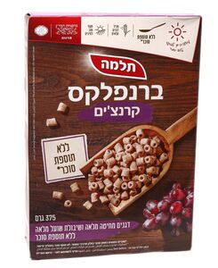 ברנפלקס קראנצים ללא תוספת סוכר 375 גרם