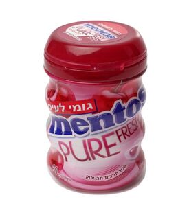 מסטיק מנטוס ללא סוכר בטעם דובדבן