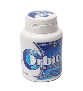 מסטיק אורביט ללא סוכר בטעם מנטה חזקה