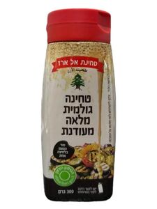 טחינה גולמית לחיצה אל ארז מלאה מעודנת 300 גרם
