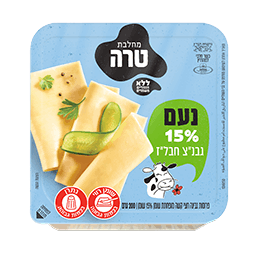 גבינה צהובה נועם 15% 200 גרם