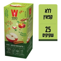 תה ויסוצקי חליטת תפוח וקינמון - סיידר 25 שקיקים