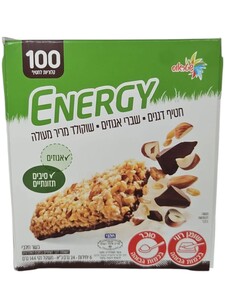 חטיפי אנרגיה שוקולד מריר 6 יח''