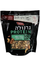 גרנולה בתוספת חלבון, שוקולד מריר, אגוזי קשיו 285 גרם