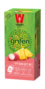 תה ירוק אננס ליצ''י 25 יח'' ויסצקי
