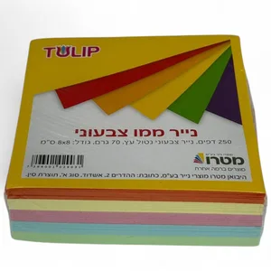 נייר  ממו צבעוני