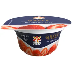 יוגורט בסגנון יווני עם תות