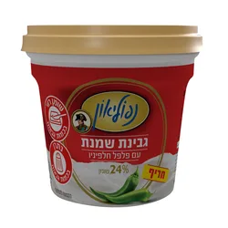 נפוליאון גבינת שמנת עם פלפל חלפיניו 225 גרם