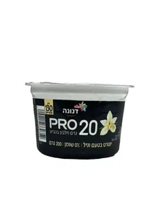 דנונה פרו 20 גרם חלבון בטעם וניל 0% 200 גרם