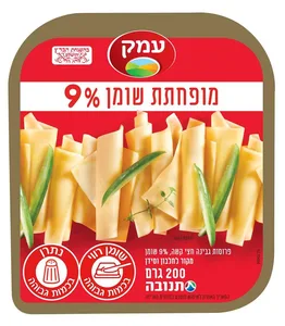 גבינה צהובה 9% עמק 200 גרם