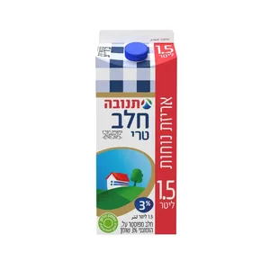 חלב 3% 1.5 ליטר תנובה