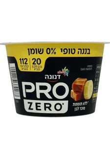 דנונה פרו 20 גרם חלבון בטעם בננה טופי 0% ללא סוכר 200 גרם