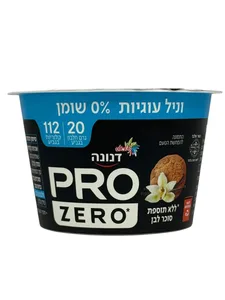 דנונה פרו 0% שומן בטעם וניל עוגיות 200 גרם