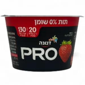 דנונה פרו 20 גרם חלבון בטעם תות 0% 200 גרם