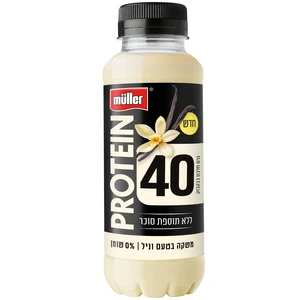 משקה פרוטאין וניל 40 גרם חלבון 350 מ"ל